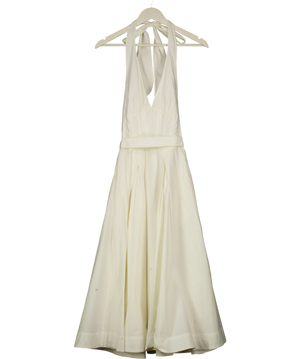 House of CB Ivory White Cotton Corset Midi Dress UK XS