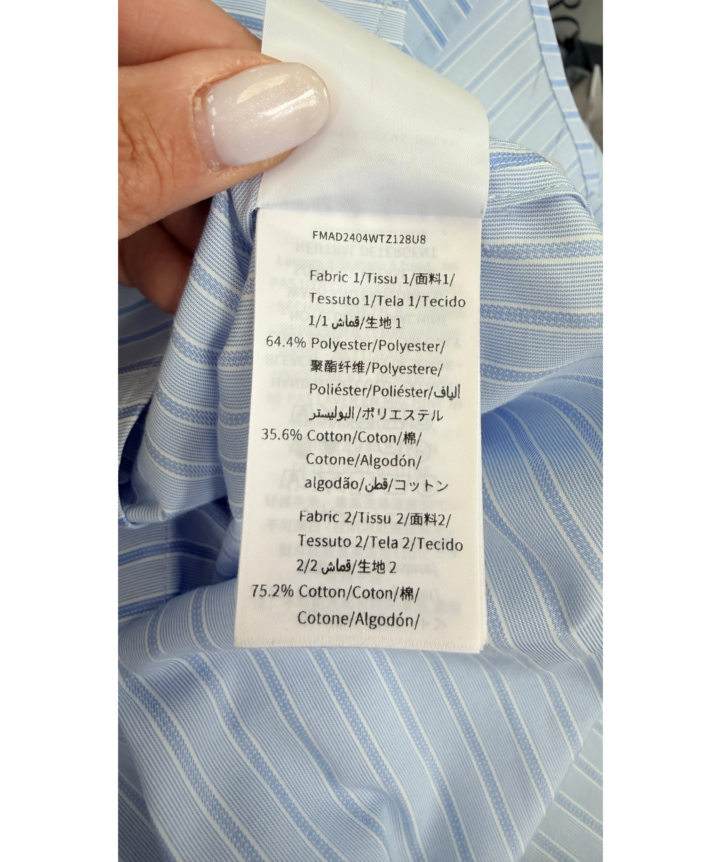 Fabrique X Matthew Adams Dolan Giada 2-piece Striped Set Blue UK XS