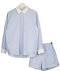 Fabrique X Matthew Adams Dolan Giada 2-piece Striped Set Blue UK XS