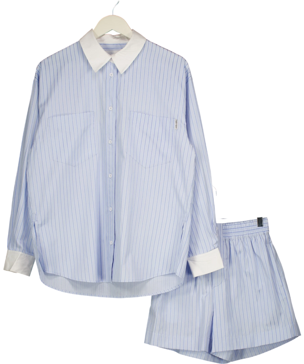 Fabrique X Matthew Adams Dolan Giada 2-piece Striped Set Blue UK XS