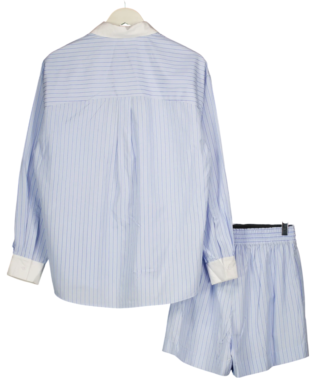 Fabrique X Matthew Adams Dolan Giada 2-piece Striped Set Blue UK XS