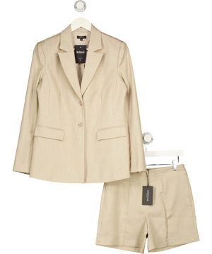 KENNETH COLE Beige 2-piece Blazer And Shorts Set Sand 36 UK 8