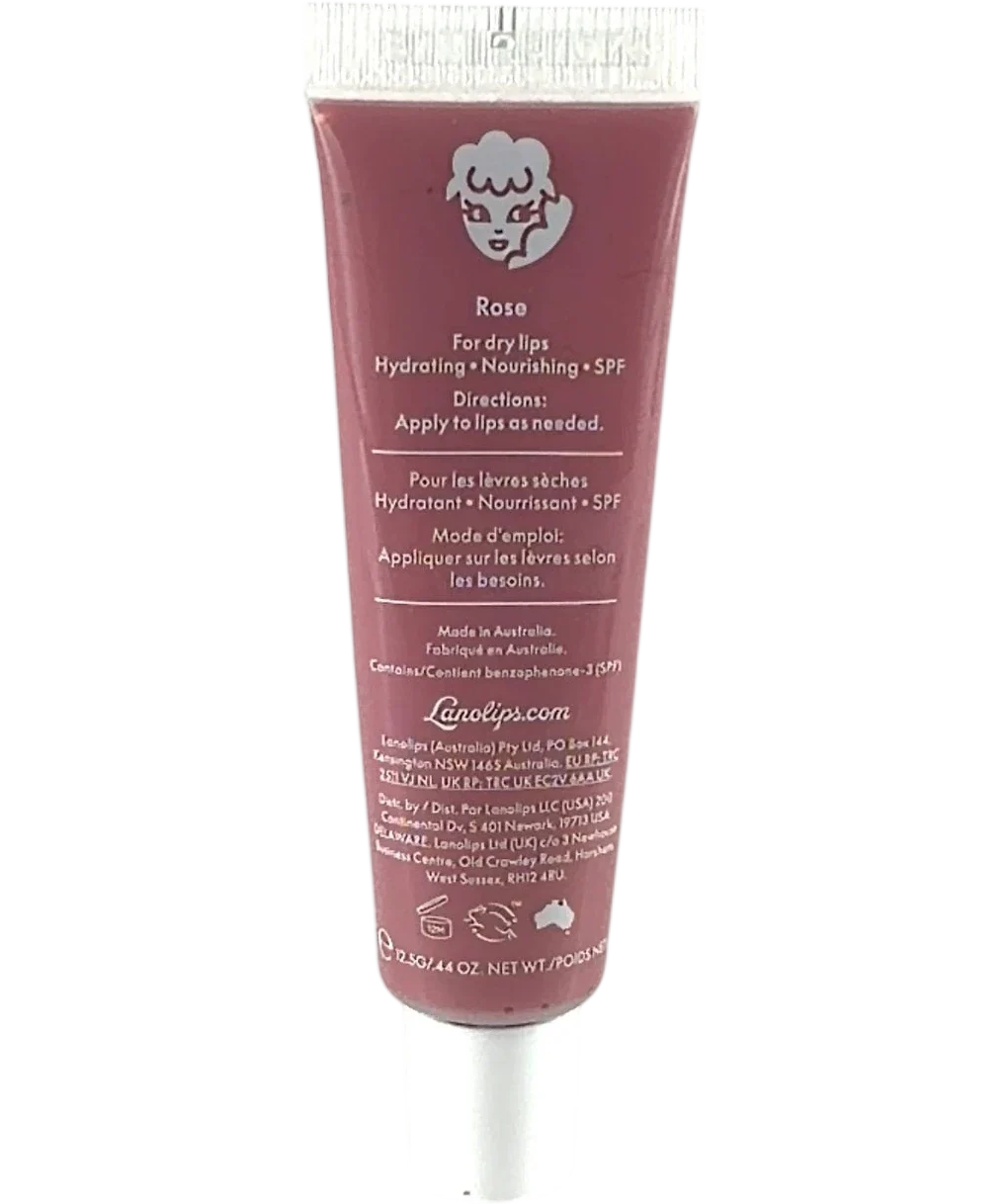Lano Lips Tinted Lip Balm Rose 12.5g — Back