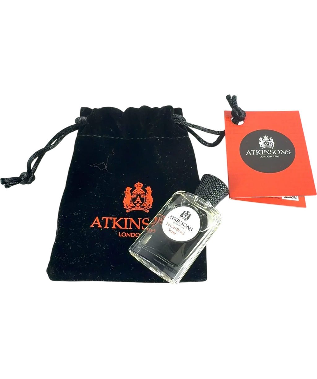 Atkinsons 24 Old bond street 24 Old Bond Street Eau de Cologne 5ml Mini with Velvet Pouch, size 5ml — front