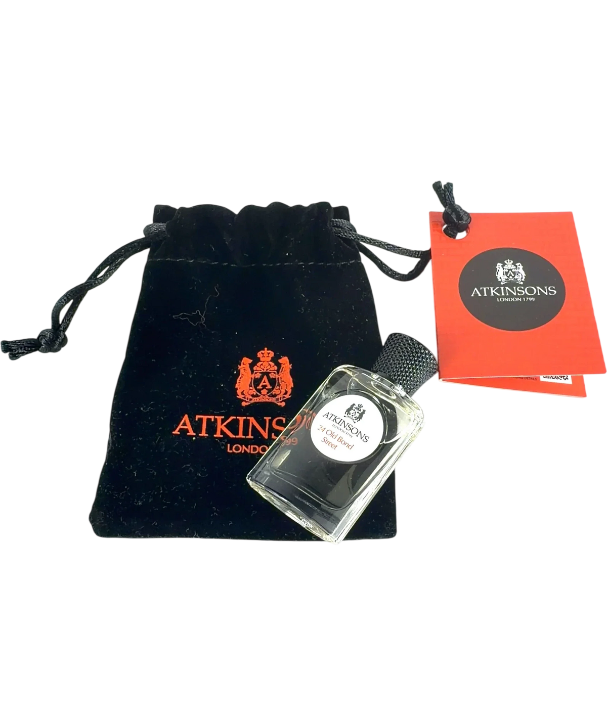 Atkinsons 24 Old bond street 24 Old Bond Street Eau de Cologne 5ml Mini with Velvet Pouch, size 5ml — front