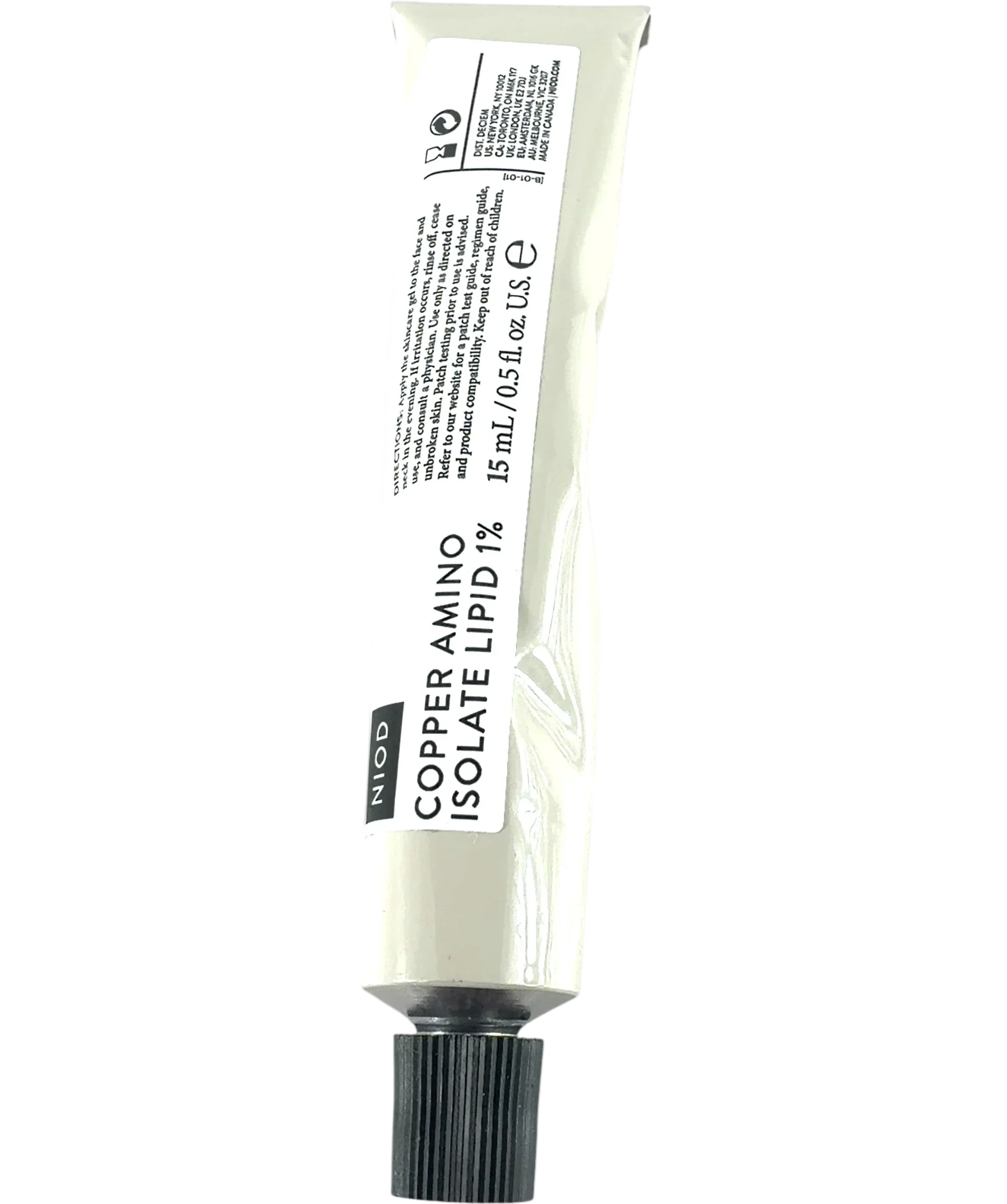 NIOD Sanskrit Saponins Facial Cleanser, size 15ml — back