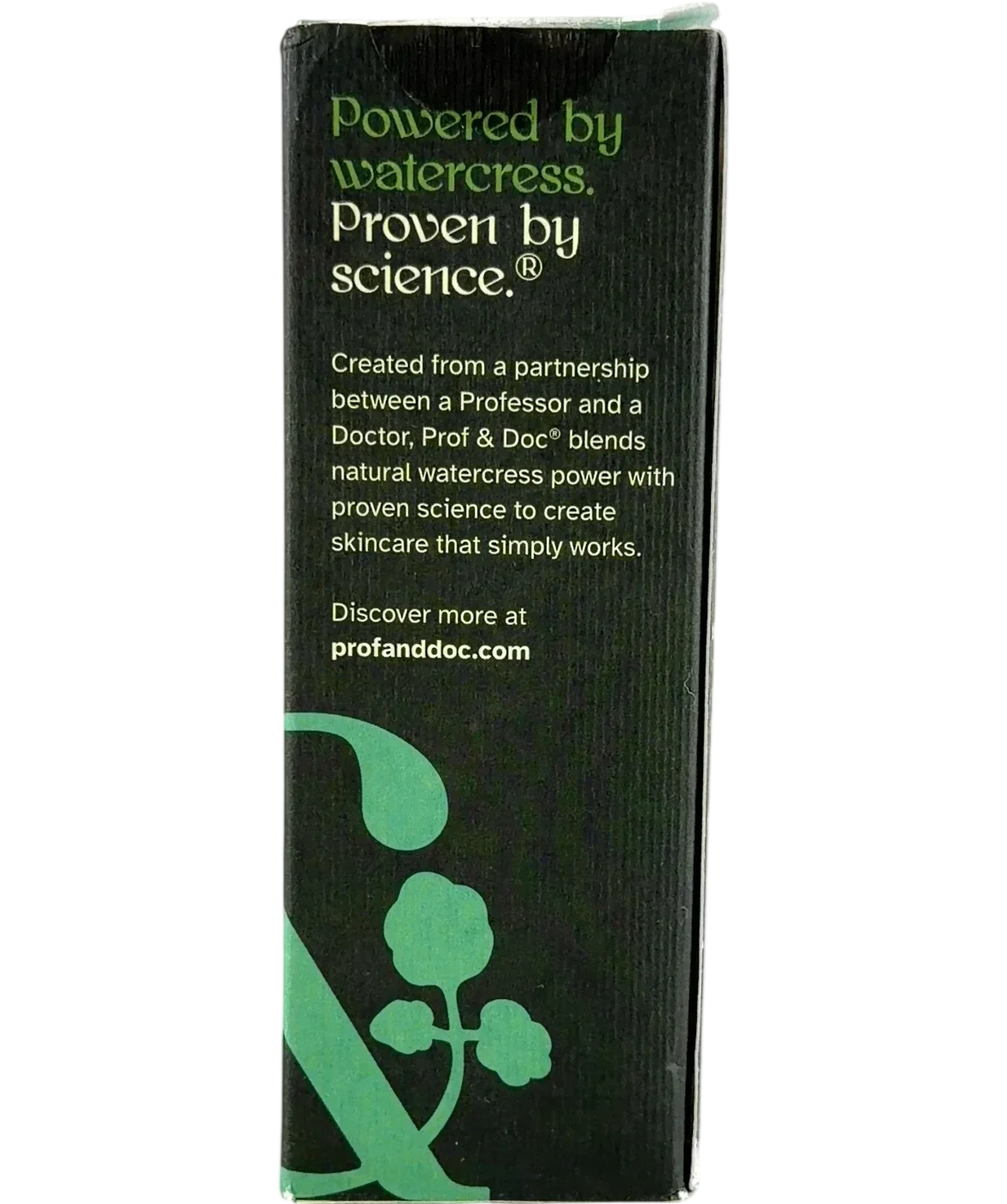 Prof & Doc Purifying Watercress Face Cleanser, size 50ml — back