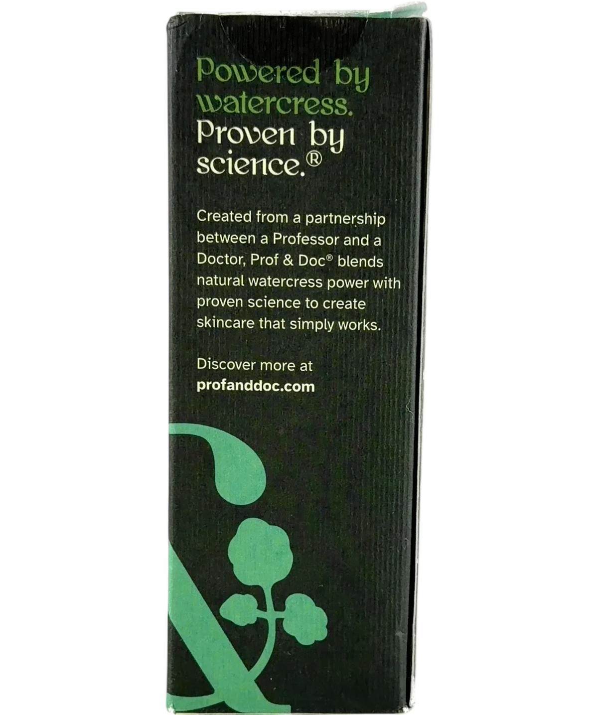 Prof & Doc Purifying Watercress Face Cleanser, size 50ml — back