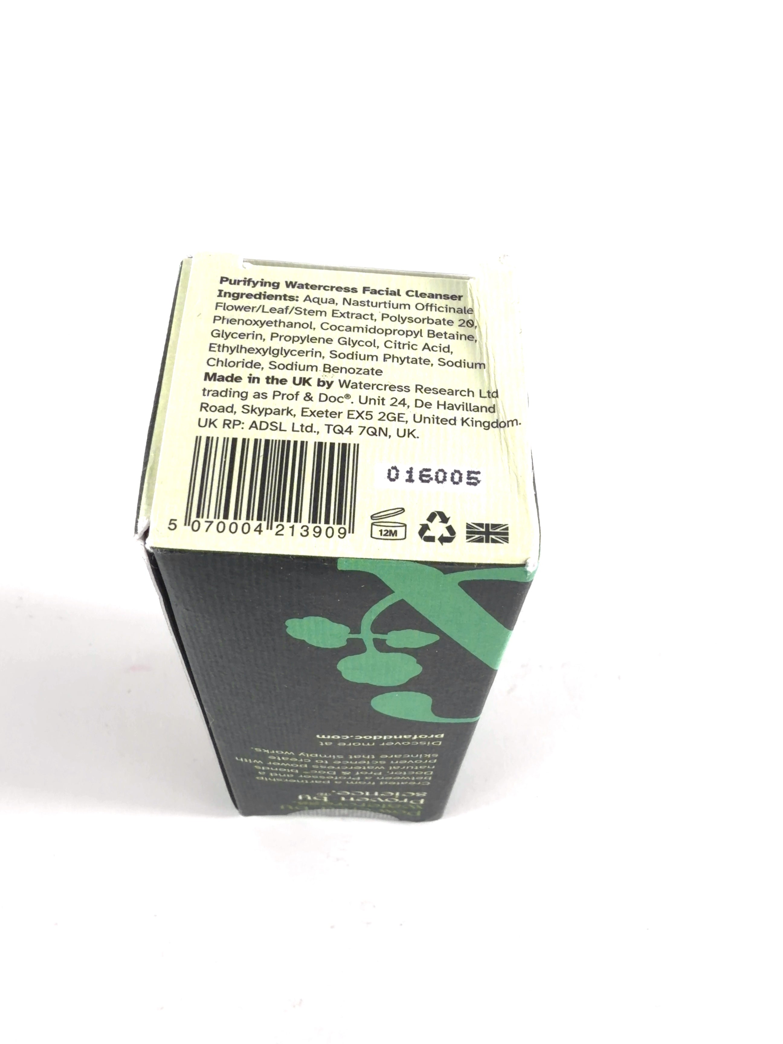 Prof & Doc Purifying Watercress Face Cleanser, size 50ml — detail