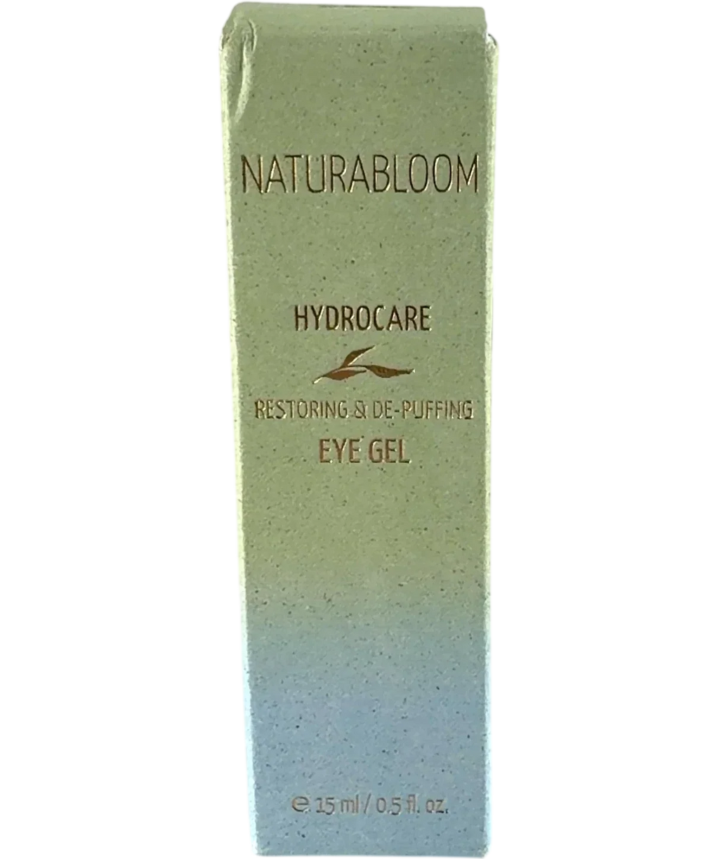 Naturabloom Hydrocare Restoring & De-Puffing Eye Gel, size 15ml — front