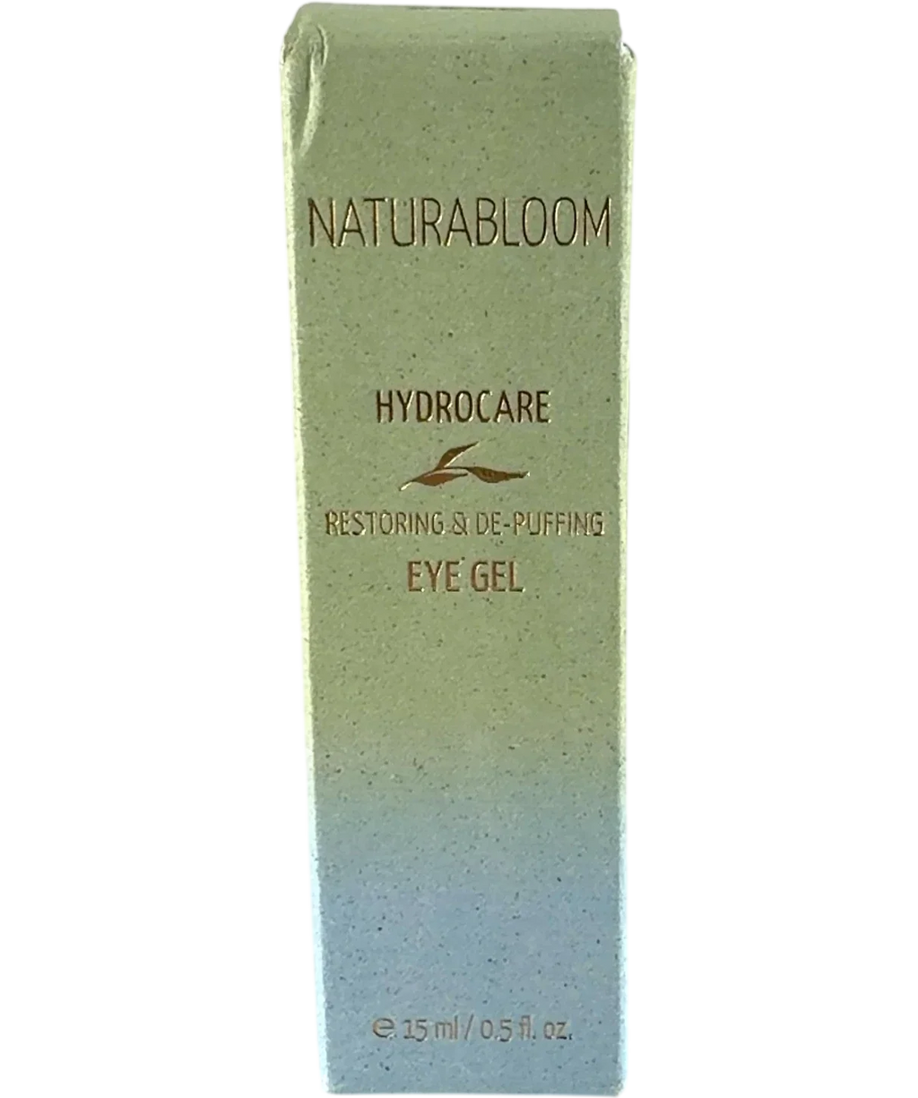Naturabloom Hydrocare Restoring & De-Puffing Eye Gel, size 15ml — front