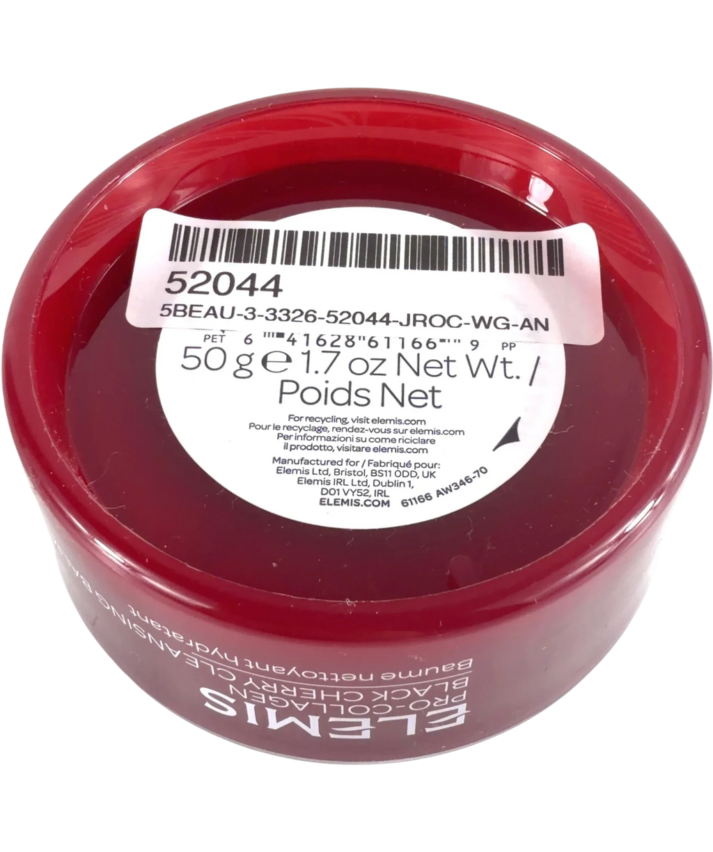 Elemis Black cherry Pro-Collagen Black Cherry Cleansing Balm, size 50g — back