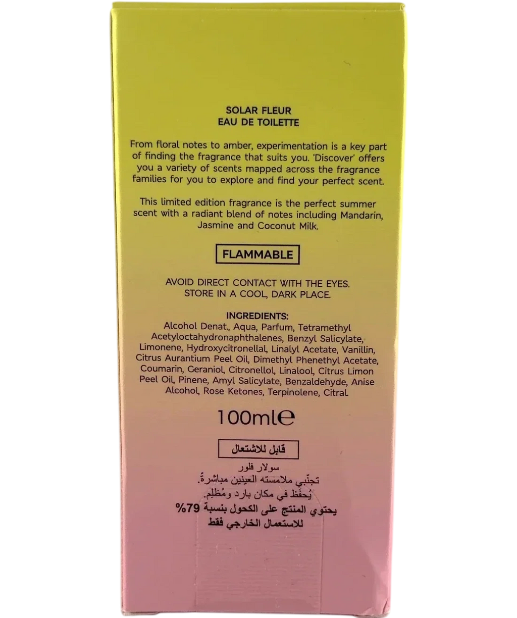 DISCOVER Solar Fleur M&S Solar Fleur Eau de Toilette 100ml, size 100ml — back
