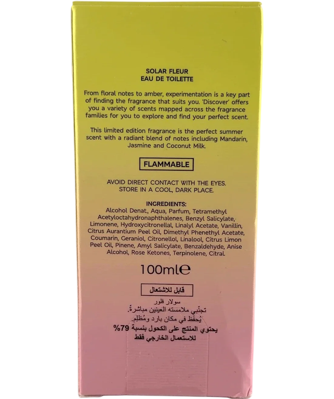 DISCOVER Solar Fleur M&S Solar Fleur Eau de Toilette 100ml, size 100ml — back