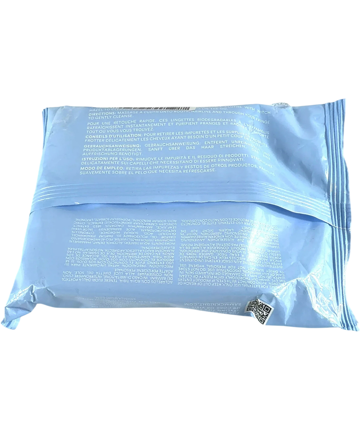 Hair By Sam Mcknight Lazy Girl Biodegradable Hair Cleanse Cloths, size X20 — back