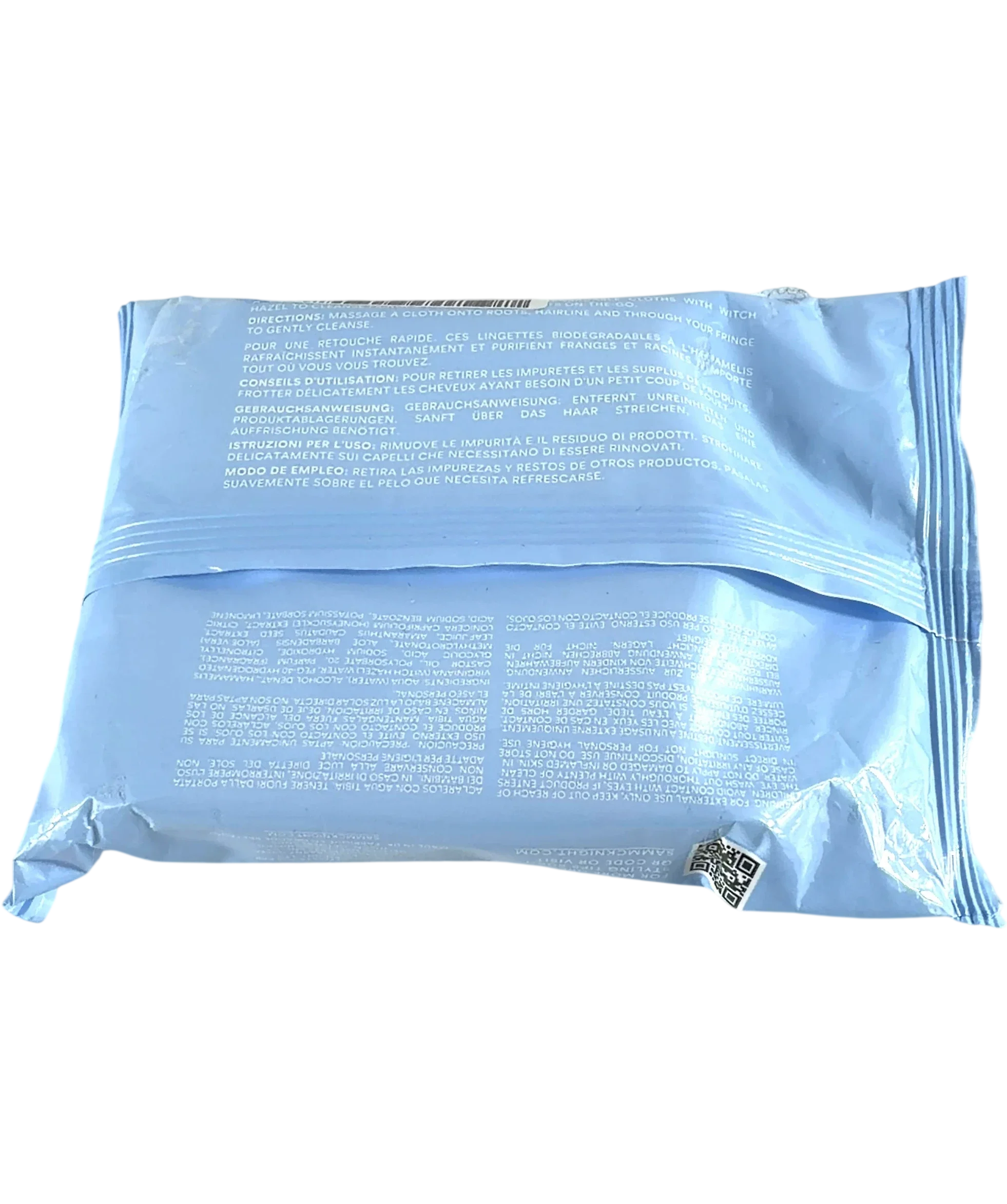 Hair By Sam Mcknight Lazy Girl Biodegradable Hair Cleanse Cloths, size X20 — back