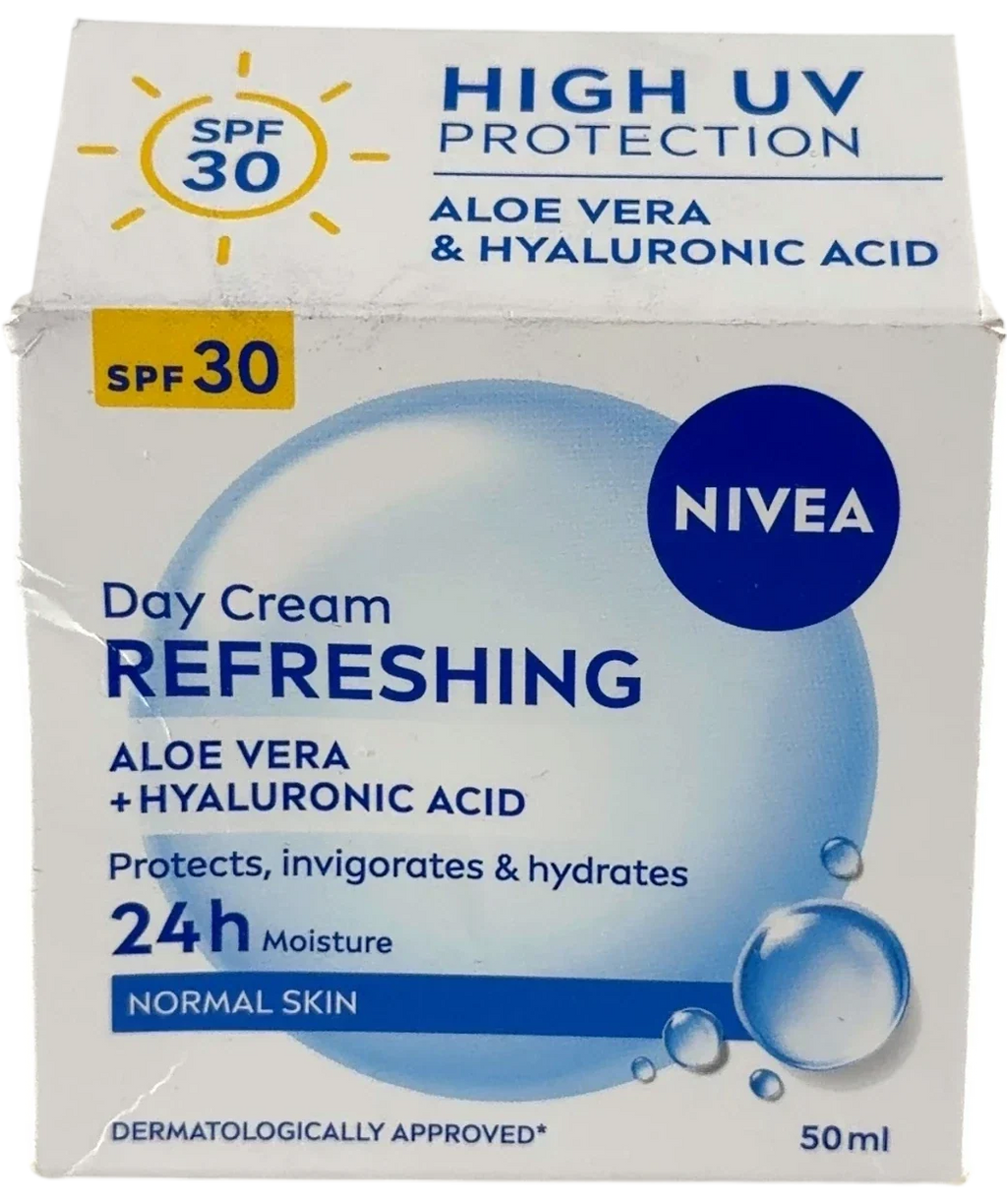 nivea Refreshing Day Cream SPF30, size 50ml — front