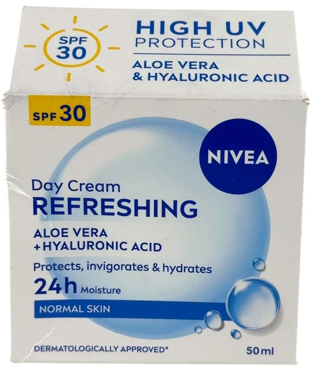 nivea Refreshing Day Cream SPF30, size 50ml — front