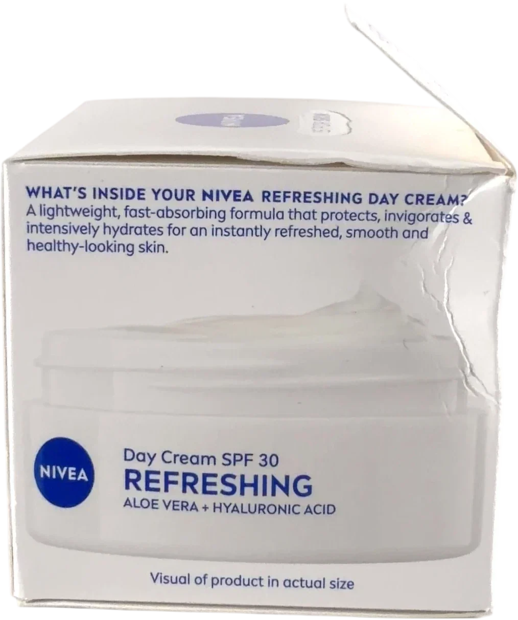 nivea Refreshing Day Cream SPF30, size 50ml — back