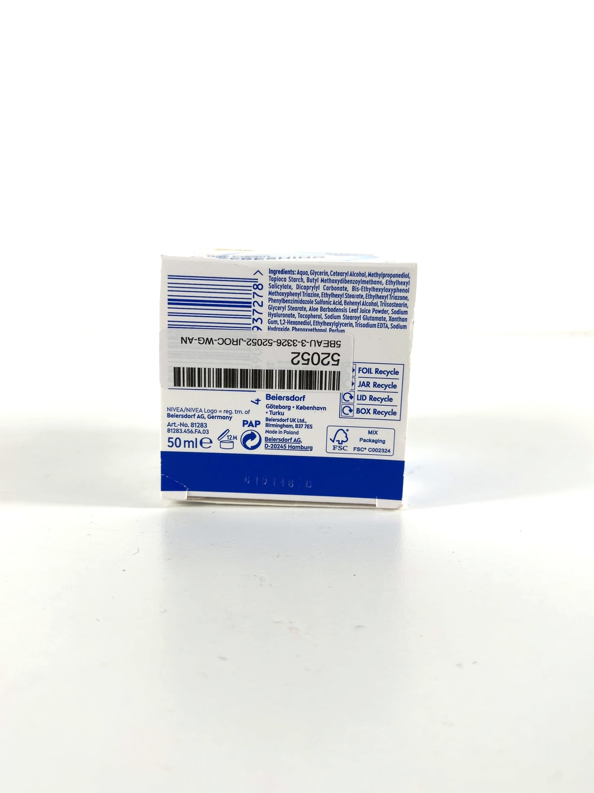 nivea Refreshing Day Cream SPF30, size 50ml — detail