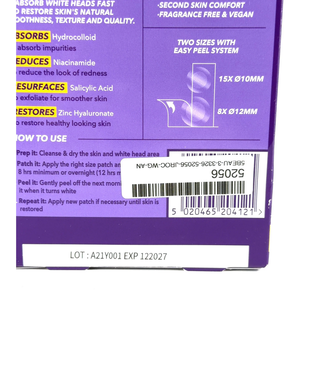 Purifide By Acnecide Skin Restore Power Patch X23 — Batch number or expiry date