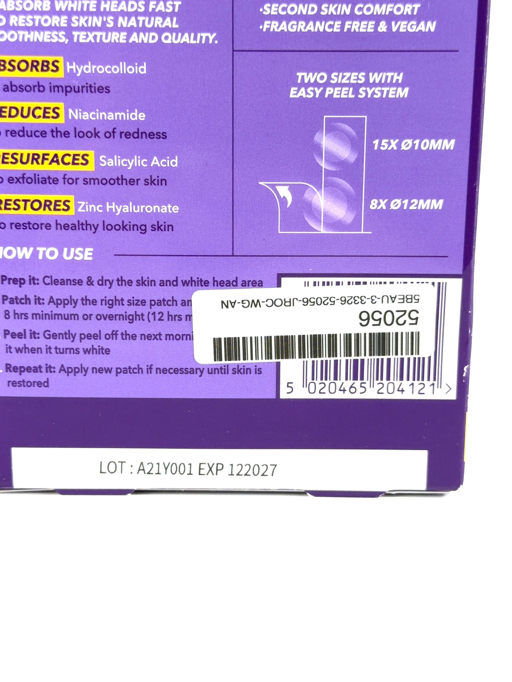 Purifide by Acnecide Skin Restore Power Patch, size X23 — detail