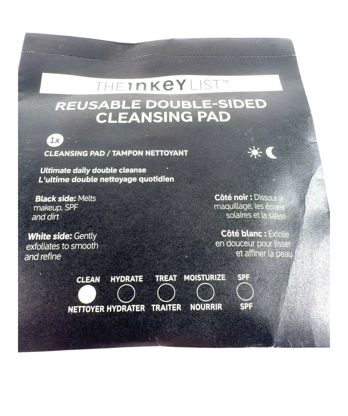 The Inkey List Reusable Double-sided Cleansing Pad X1 — Batch number or expiry date
