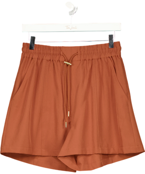 Varley Barket Woven Short Stretch Twill Terracotta Brown UK S