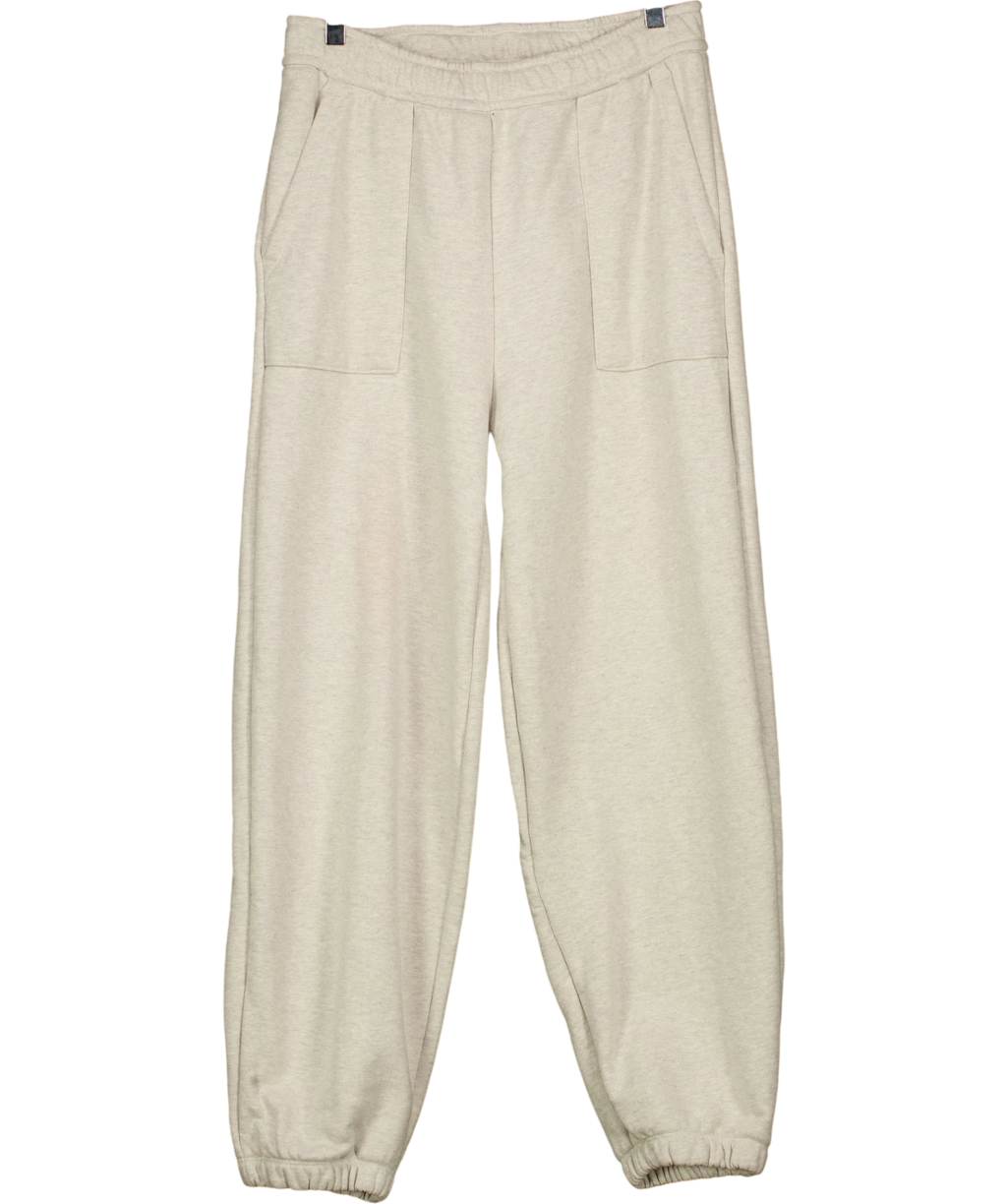 ASOS Grey COLLECTIVE Oversized Cuffed Super Heavyweight Jogger Heather  GREY Marl, size UK S — front