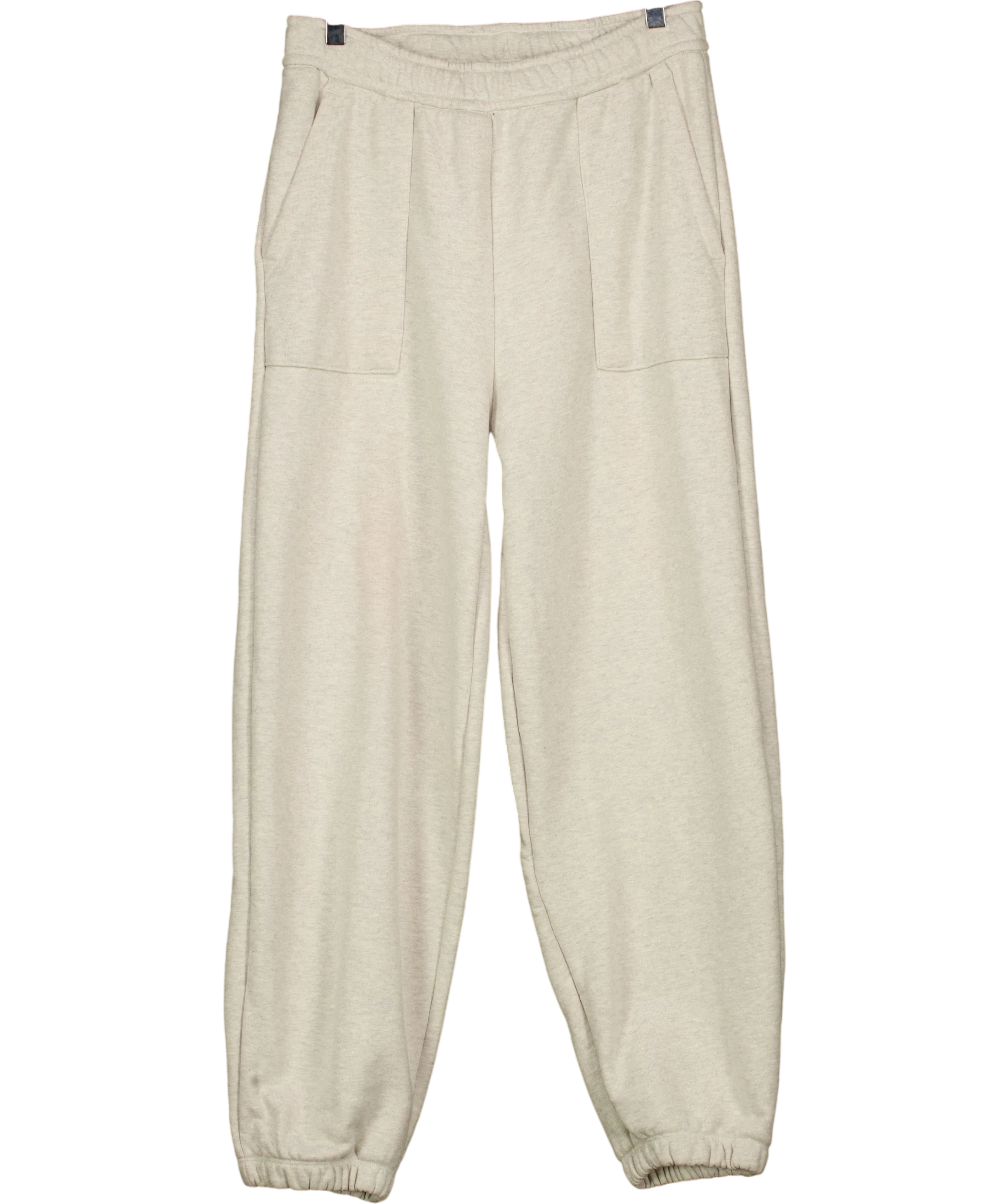 ASOS Grey COLLECTIVE Oversized Cuffed Super Heavyweight Jogger Heather  GREY Marl, size UK S — front