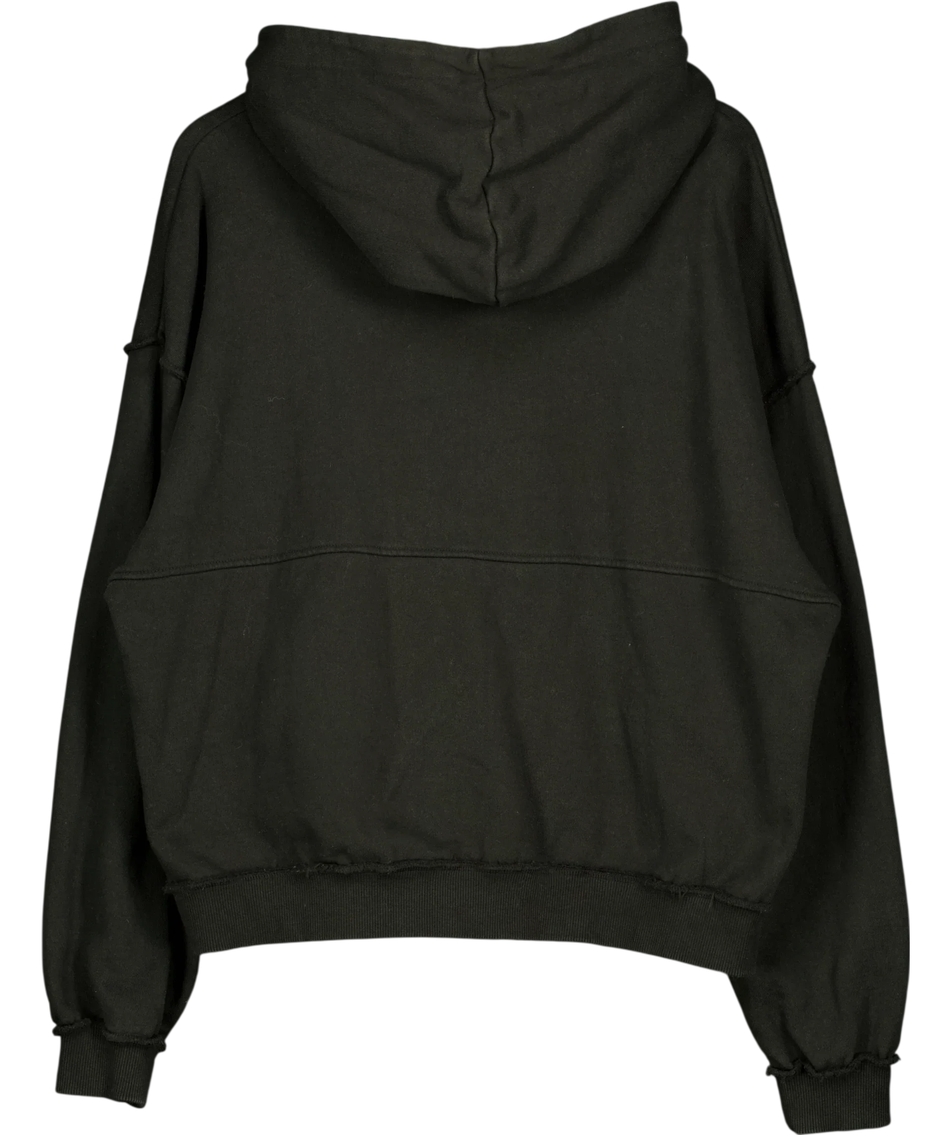 EME STUDIOS Black Stealth Shadow Oversized Hoodie Black, size UK M — back