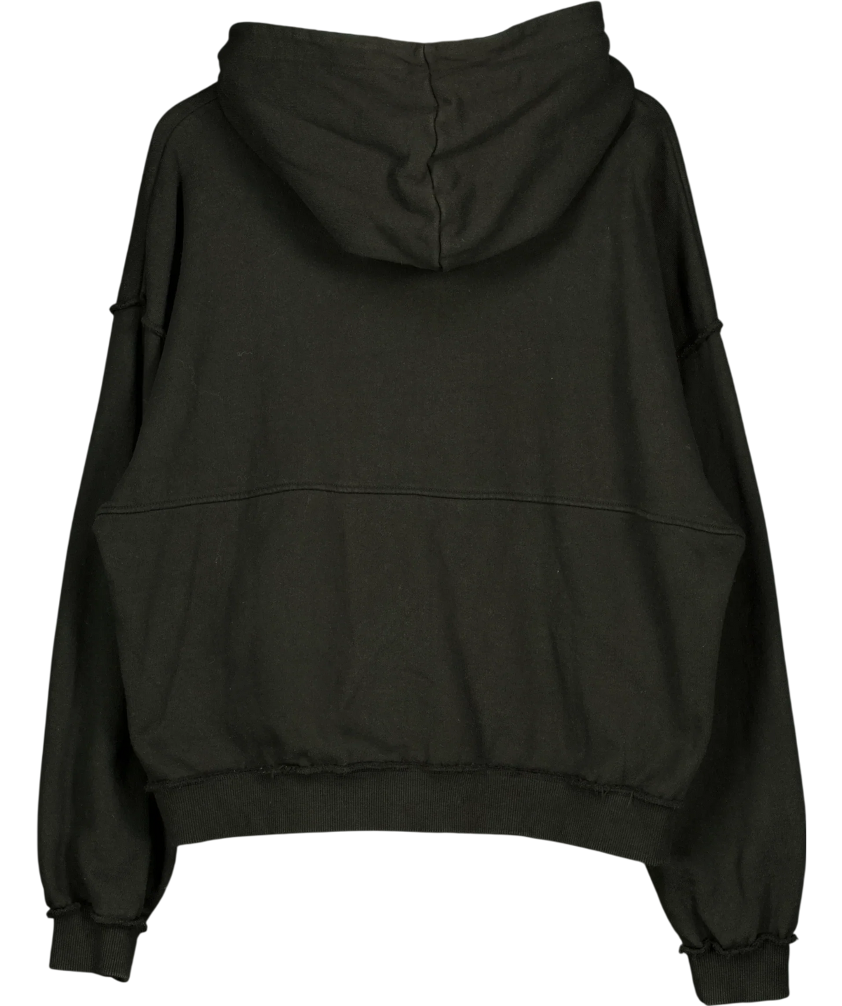EME STUDIOS Black Stealth Shadow Oversized Hoodie Black, size UK M — back