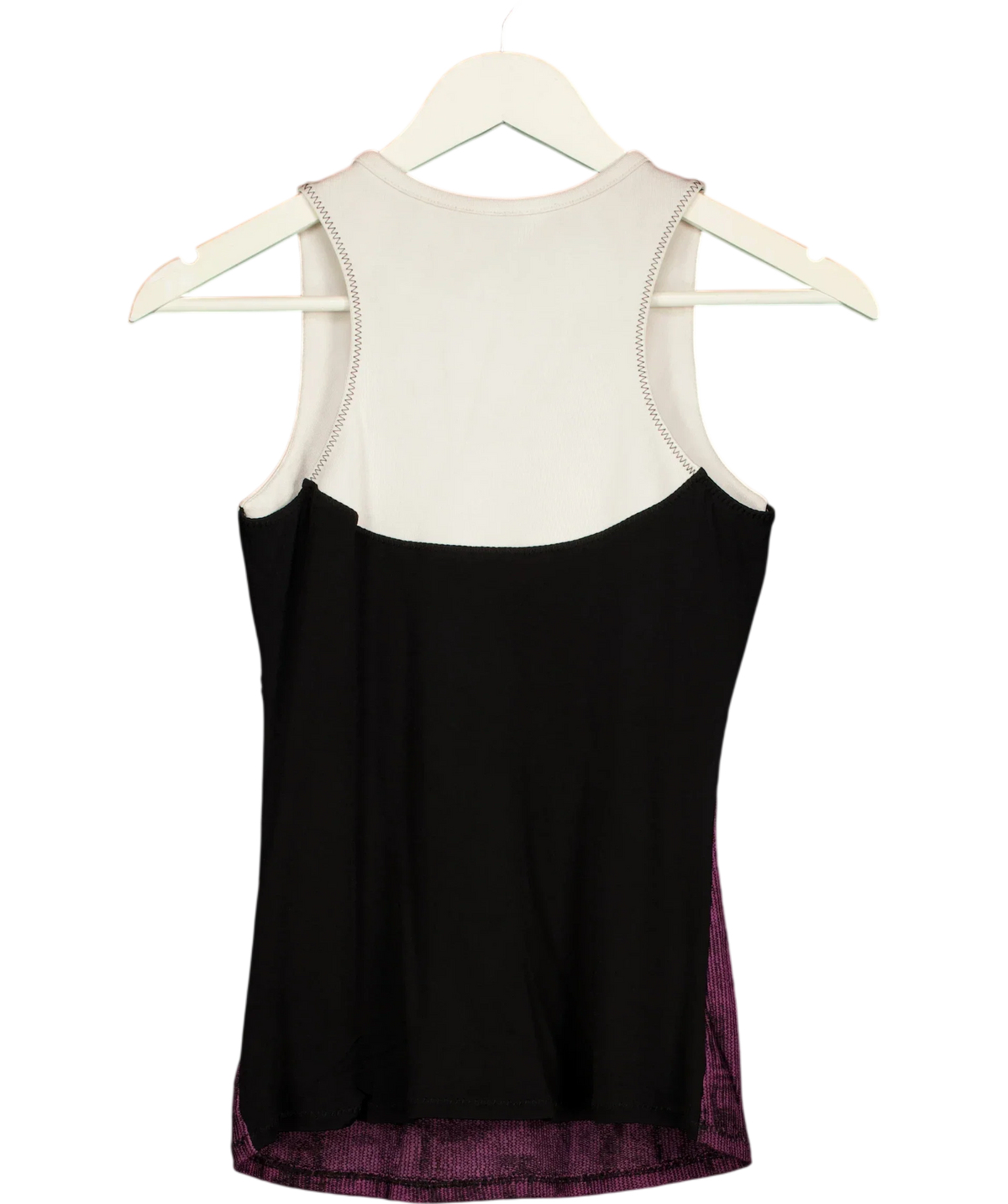 BOTTEGA VENETA Purple Veneta Printed Contrast Trim Tank Top Purple, size UK S — back