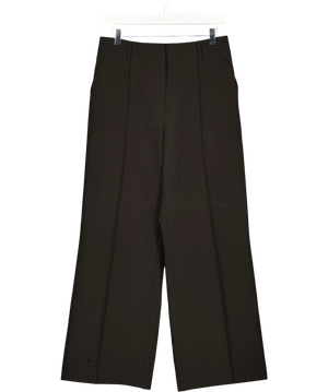 Lipsy Black Grown On Waist Tailored Wide Leg Trousers UK 12