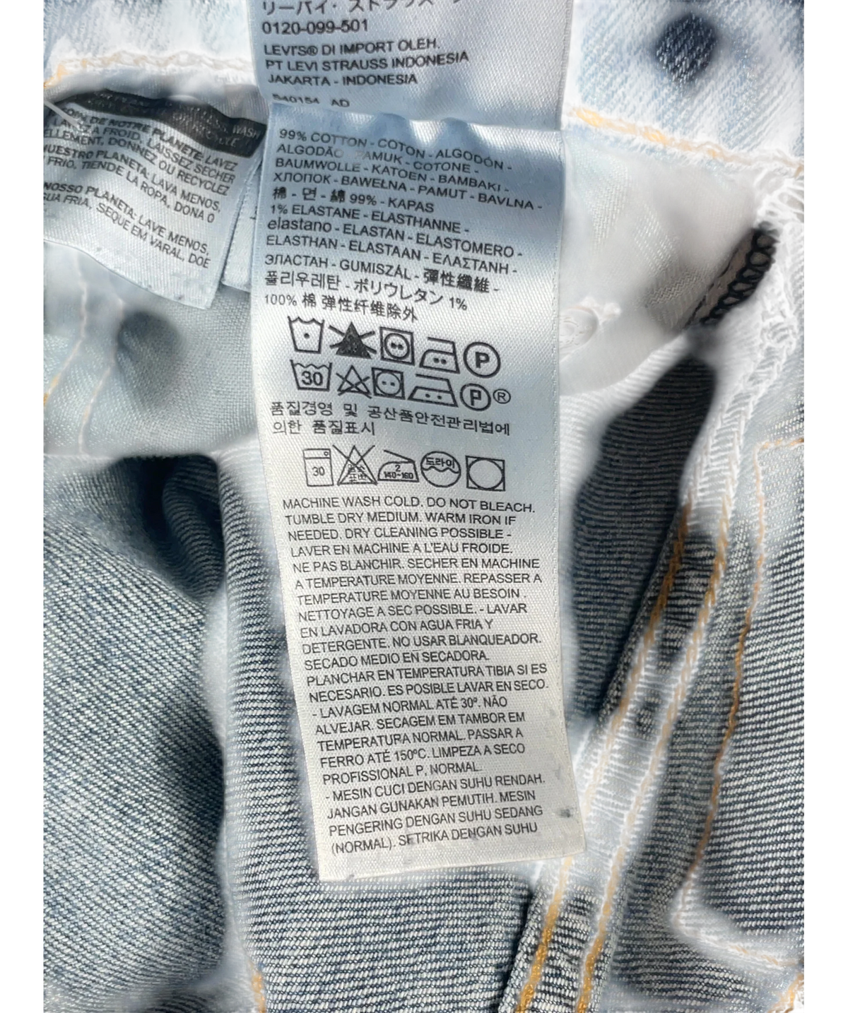 LEVI’S Blue 514 Straight Fit Jeans Mid Wash L30 W31 — Extra shot