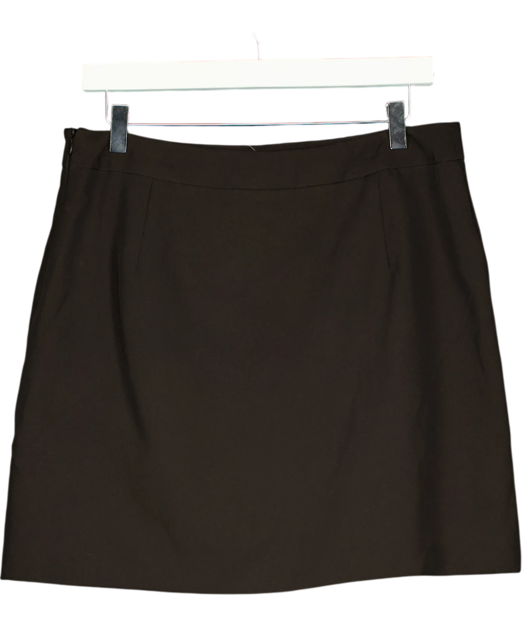 New Look Black Black Plain mini  Skirt, size UK 14 — back