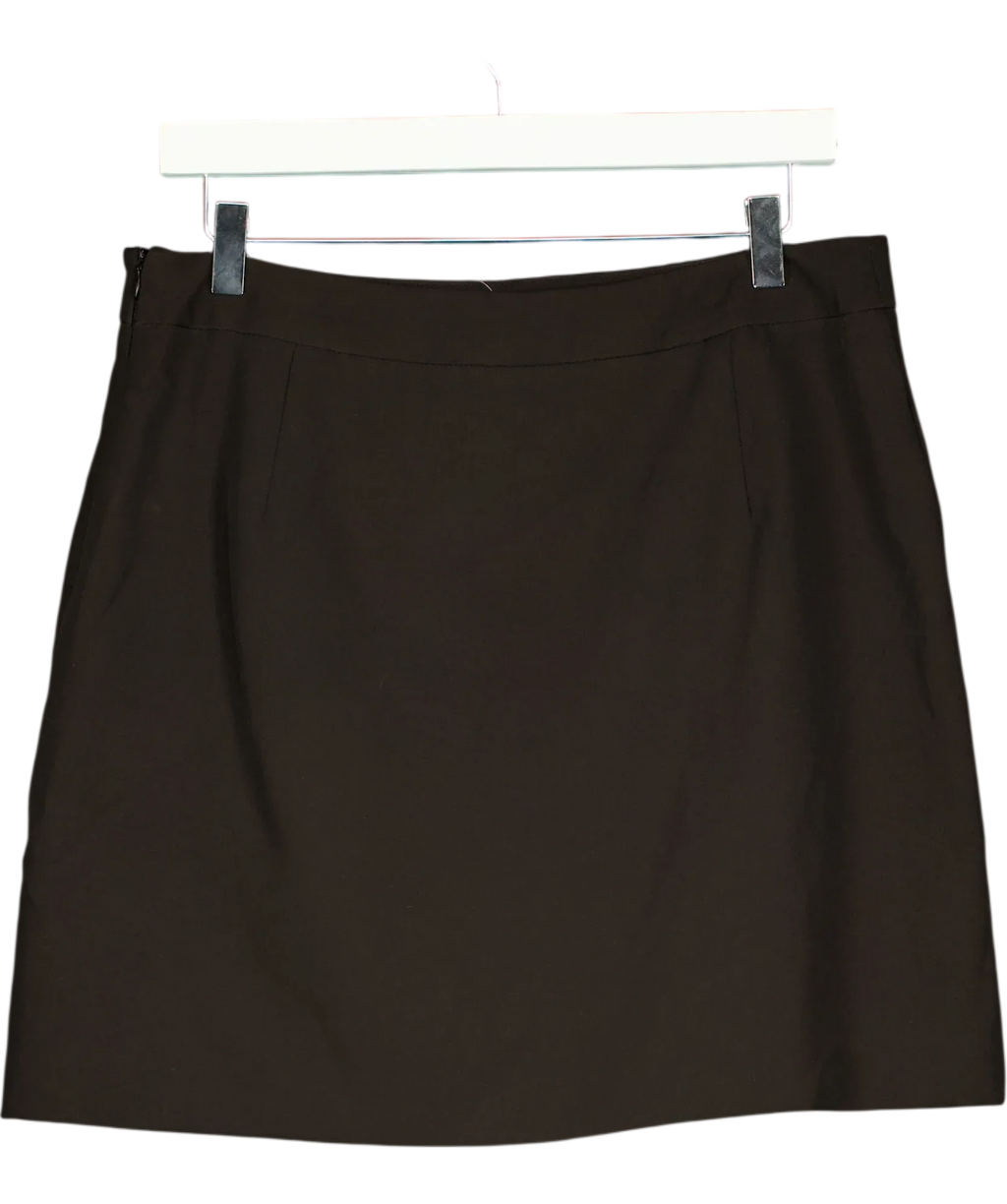 New Look Black Black Plain mini  Skirt, size UK 14 — back