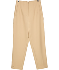 ZARA Beige High Waisted Ankle Pants Beige, size UK M — front