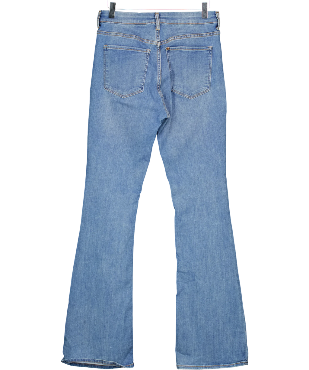 ZARA Blue &Denim Flare High Waist Jeans EU 40, size UK 12 — back