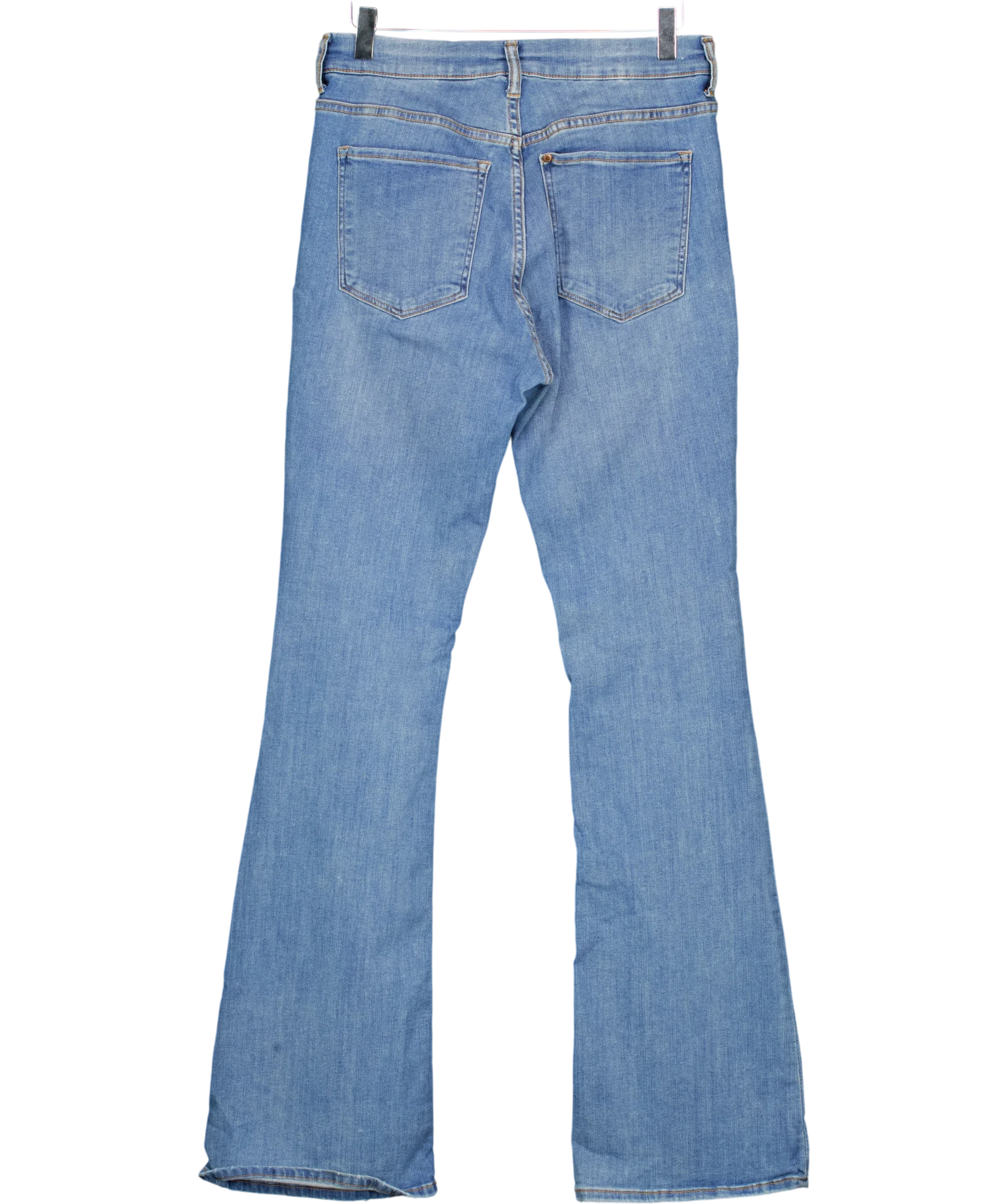 ZARA Blue &Denim Flare High Waist Jeans EU 40, size UK 12 — back