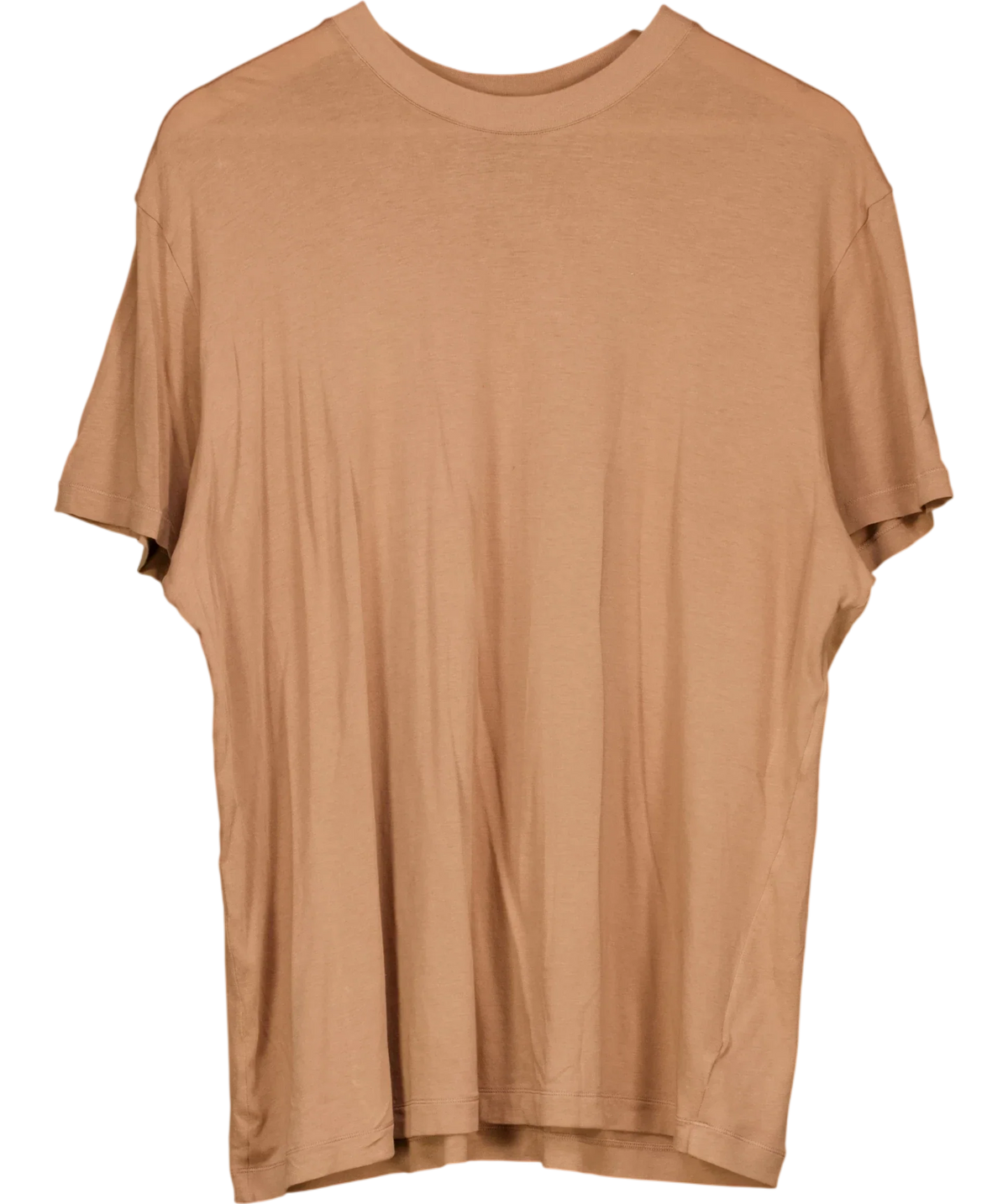 SKIMS Brown Boyfriend T-Shirt Ochre brown, size UK M — front