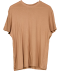 SKIMS Brown Boyfriend T-Shirt Ochre brown, size UK M — front