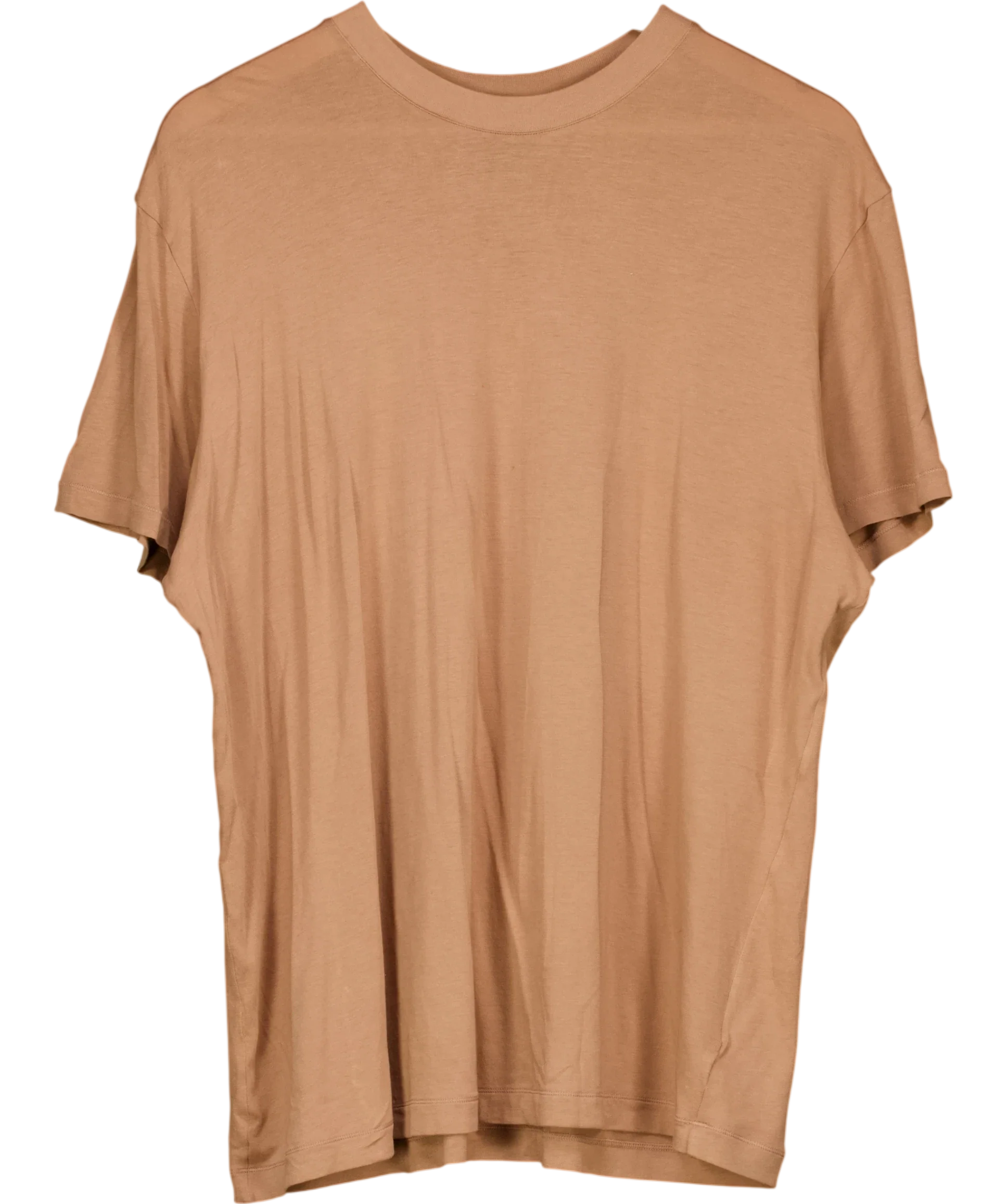SKIMS Brown Boyfriend T-Shirt Ochre brown, size UK M — front