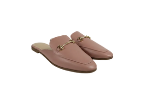 Accessorize Nude Pink Backless Loafers UK 6 EU 39