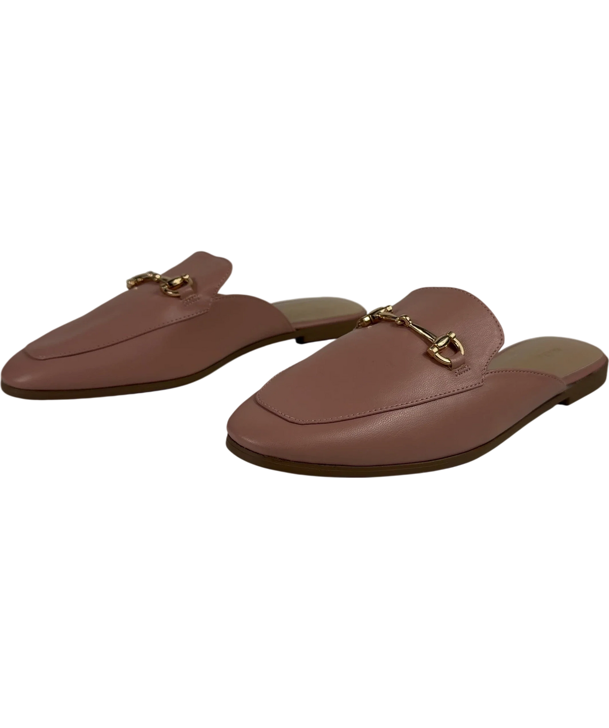 Accessorize Nude Pink Backless Loafers UK 6 EU 39 — Side (both)