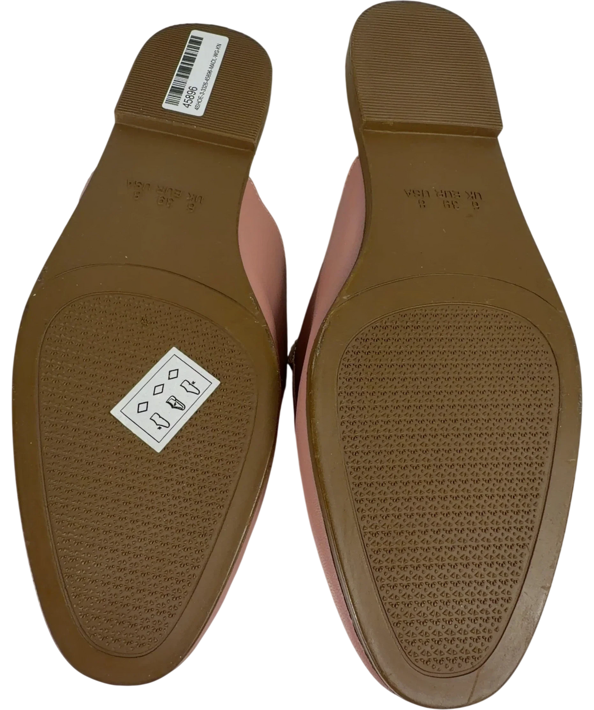Accessorize Nude Pink Backless Loafers UK 6 EU 39 — Sole