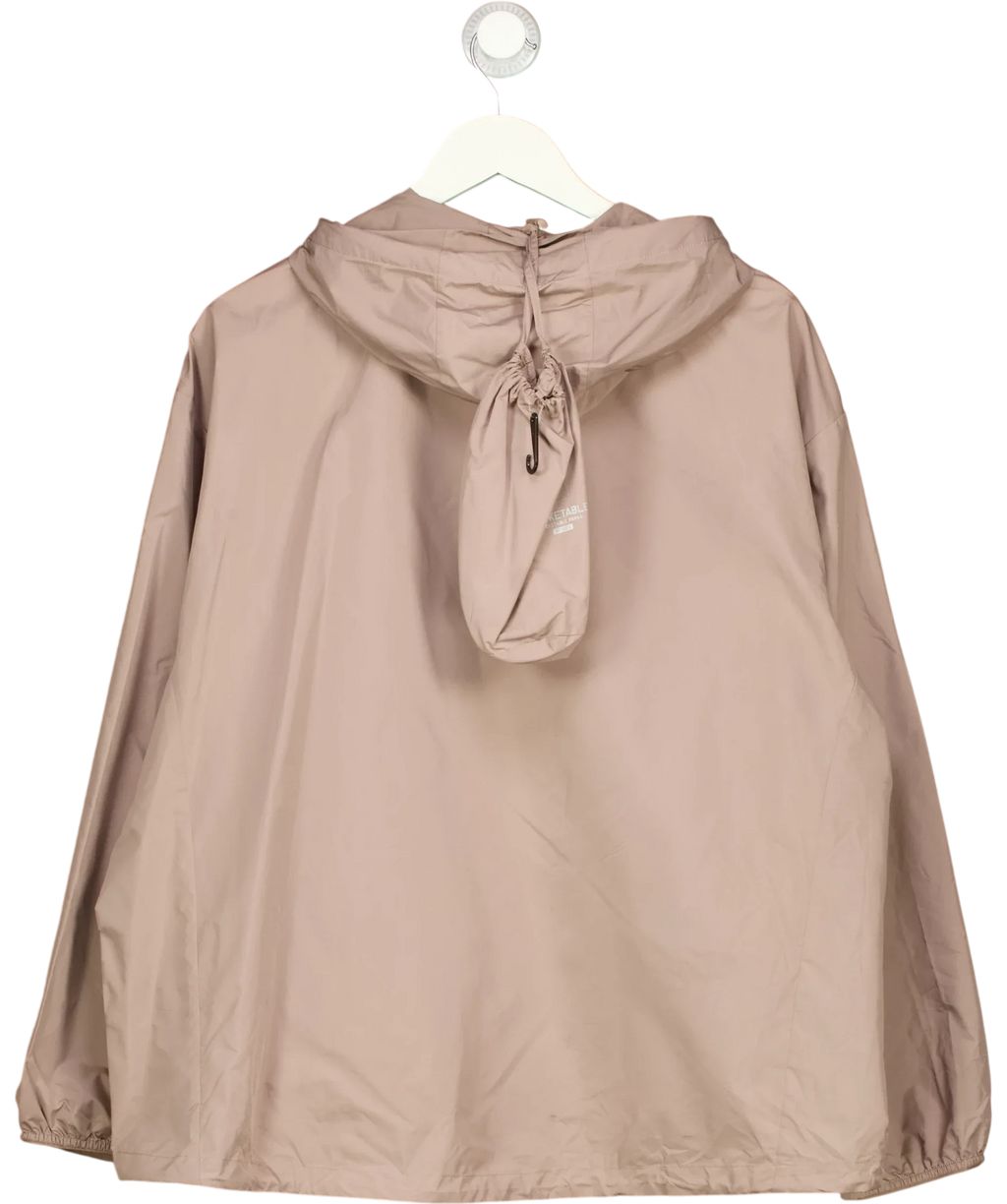 Uniqlo Grey Beige UV Protection Pocketable Parka Jacket, size UK XL — back