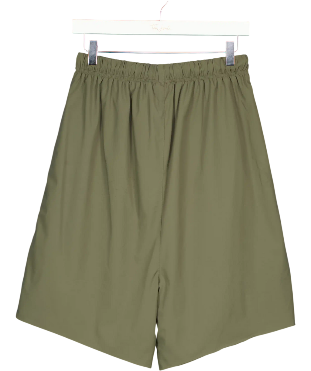 essentials Green Suede Fleece Signature Relaxed Sweatshort UK XS
