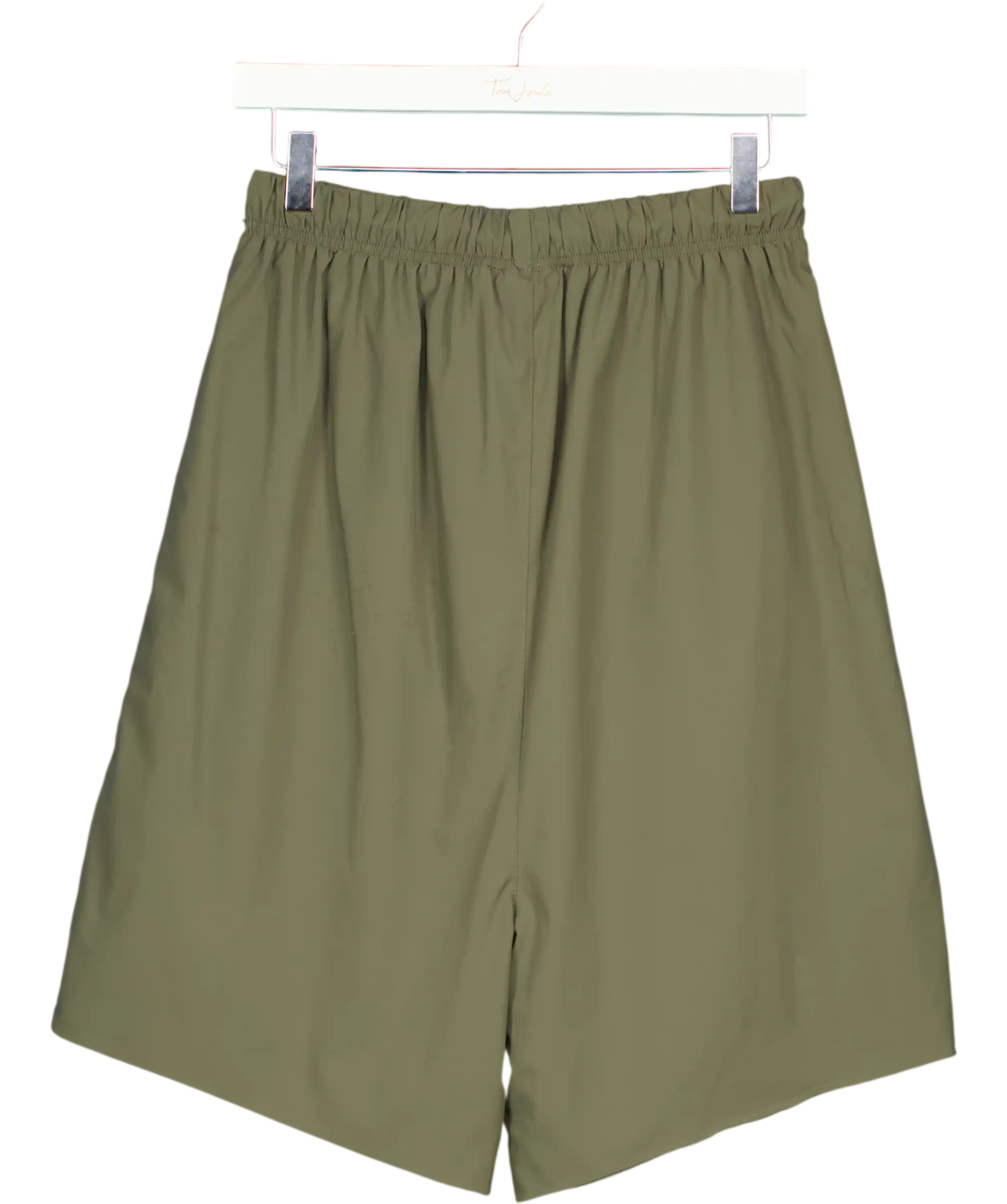 essentials Green Suede Fleece Signature Relaxed Sweatshort UK XS