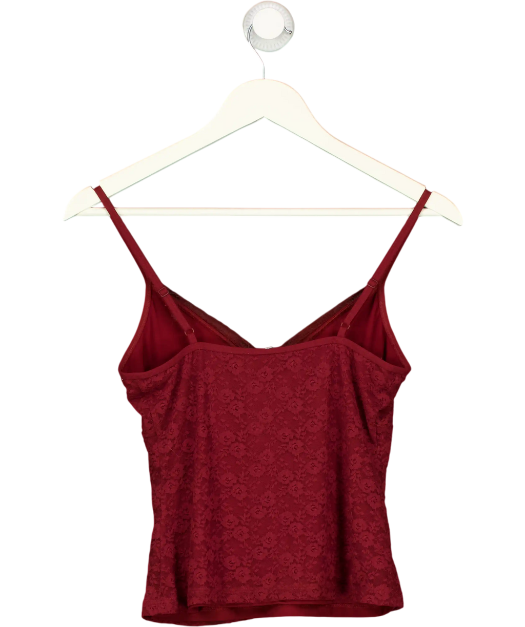 Brandy Melville Red Double Lined Tank Top UK S